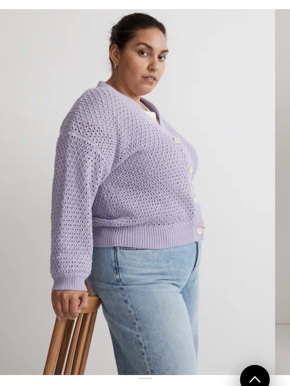 Madewell Lavender Purple cardigan Size 3XL
Open-Stitch V-Neck Cardigan - Picture 3 of 8